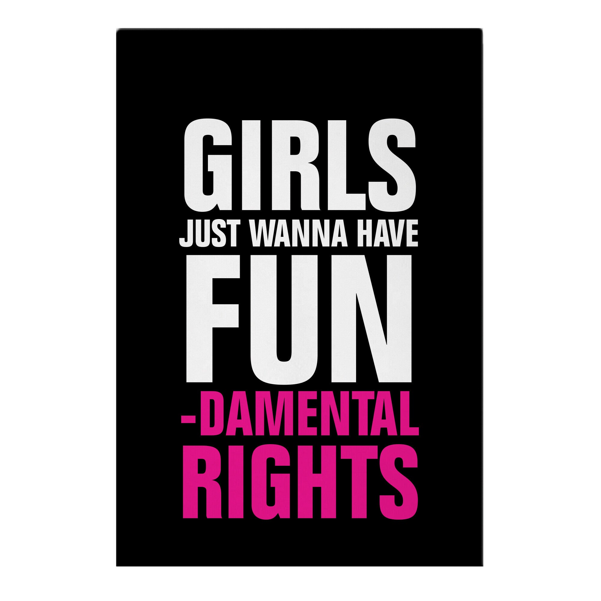 Girls Just Wanna Have Fun (Fundamental Rights) Garden Flag